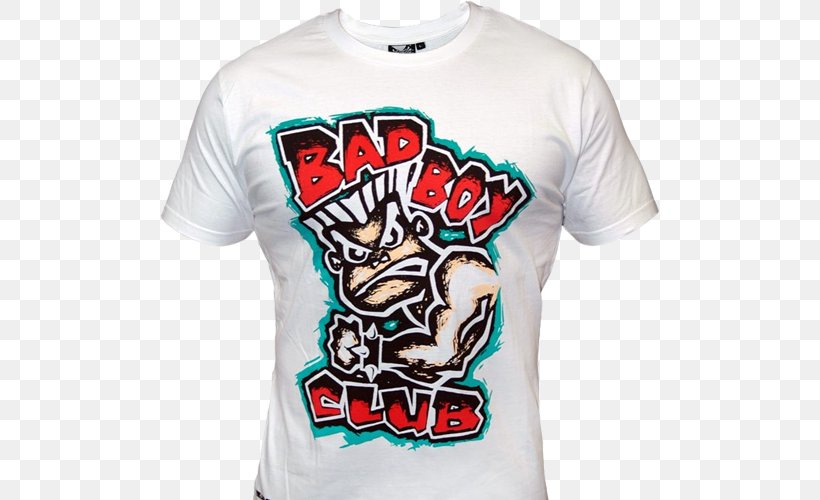 T-shirt Amazon.com White Bad Boy Crew Neck, PNG, 500x500px, Tshirt, Active Shirt, Amazoncom, Bad Boy, Brand Download Free