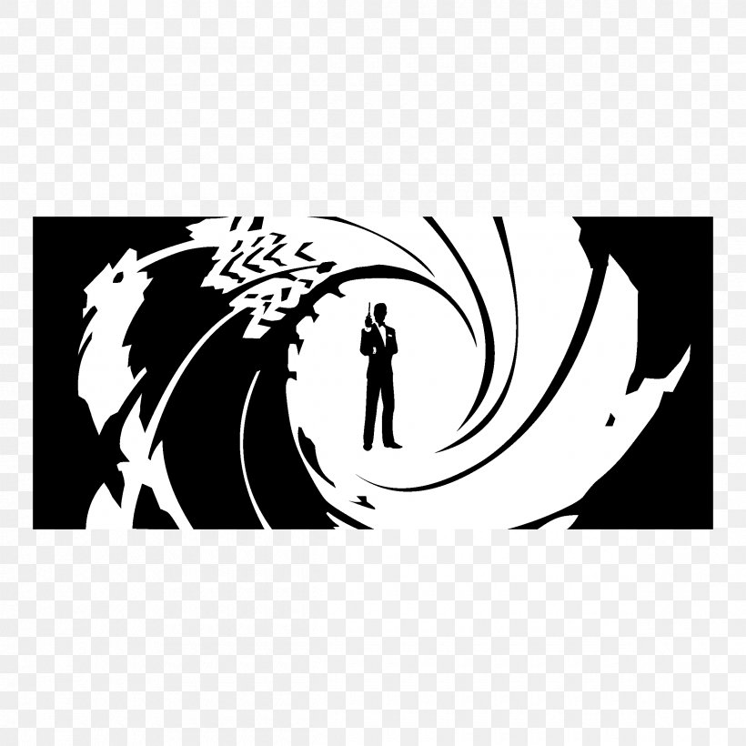 James Bond 007: Nightfire Vector Graphics Logo, PNG, 2400x2400px, James Bond, Art, Artwork, Black, Black And White Download Free