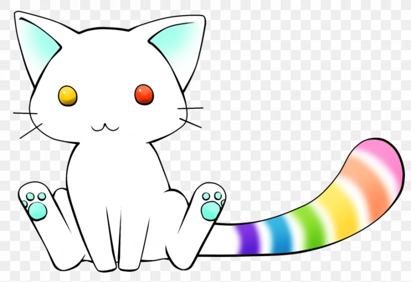 Kitten Whiskers Domestic Short-haired Cat Rainbow, PNG, 900x617px, Watercolor, Cartoon, Flower, Frame, Heart Download Free