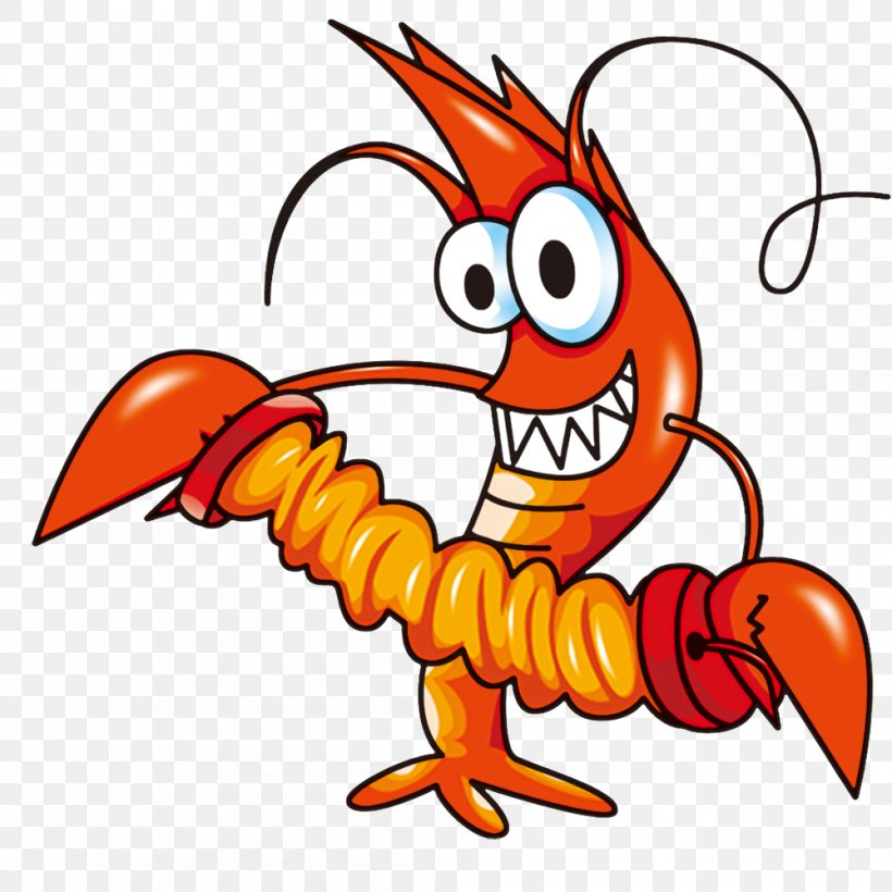 Lobster Crayfish Cartoon, PNG, 1000x1000px, Lobster, Animation, Art, Artwork, Beak Download Free