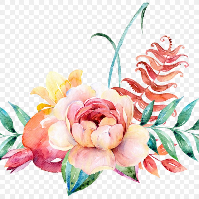 Watercolor Painting Floral Design Flower Bouquet Clip Art, PNG, 1024x1024px, Watercolor Painting, Art, Artificial Flower, Botany, Bouquet Download Free