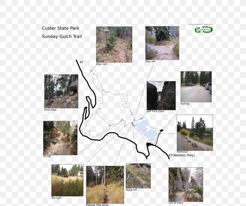 Custer Sunday Gulch Trailhead State Park Trail Map, PNG, 600x687px, Custer, Brand, Grass, Land Lot, Map Download Free