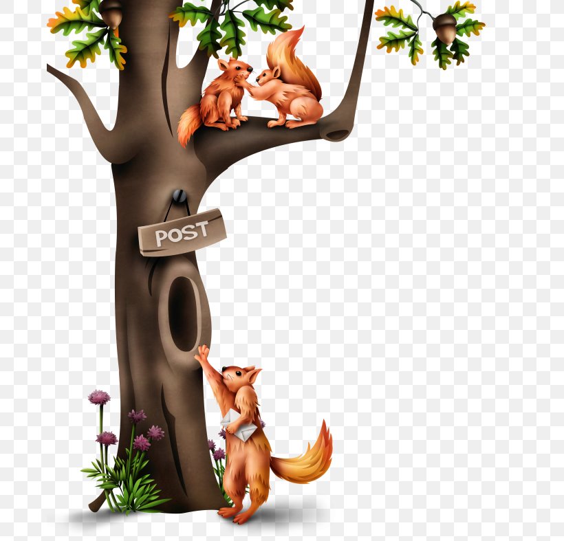 Tree Hollow Tree Squirrels, PNG, 684x787px, Tree Hollow, Arecaceae, Bombax Ceiba, Carnivoran, Figurine Download Free