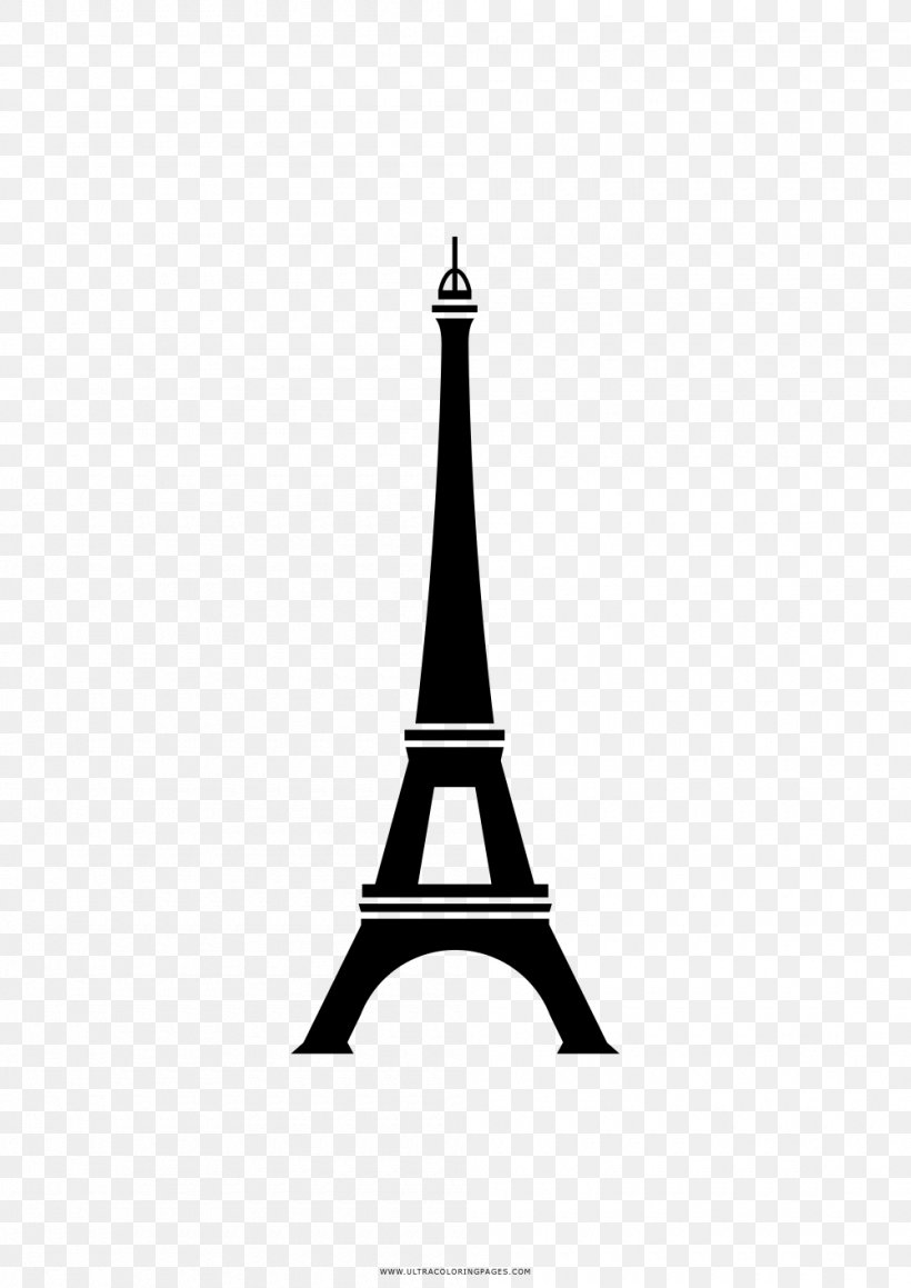 Eiffel Tower Coloring Book Ausmalbild Drawing, PNG, 1000x1414px, Eiffel Tower, Ausmalbild, Black And White, Coloring Book, Drawing Download Free