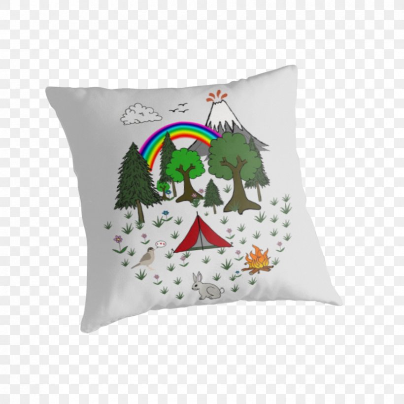 T-shirt Throw Pillows Cushion Unisex, PNG, 875x875px, Tshirt, Camping, Cartoon, Cushion, Pillow Download Free