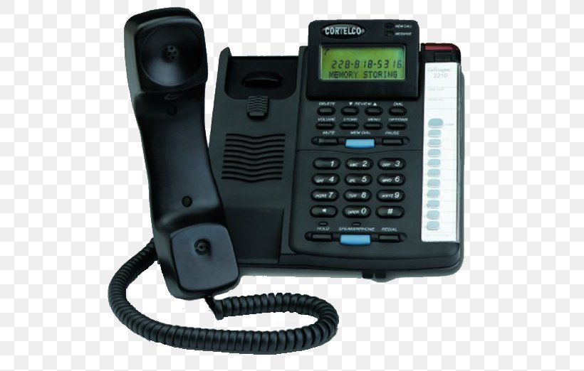 Telephone Mobile Phones Home & Business Phones Cortelco Inc Speakerphone, PNG, 534x522px, Telephone, Call Waiting, Caller Id, Communication, Corded Phone Download Free
