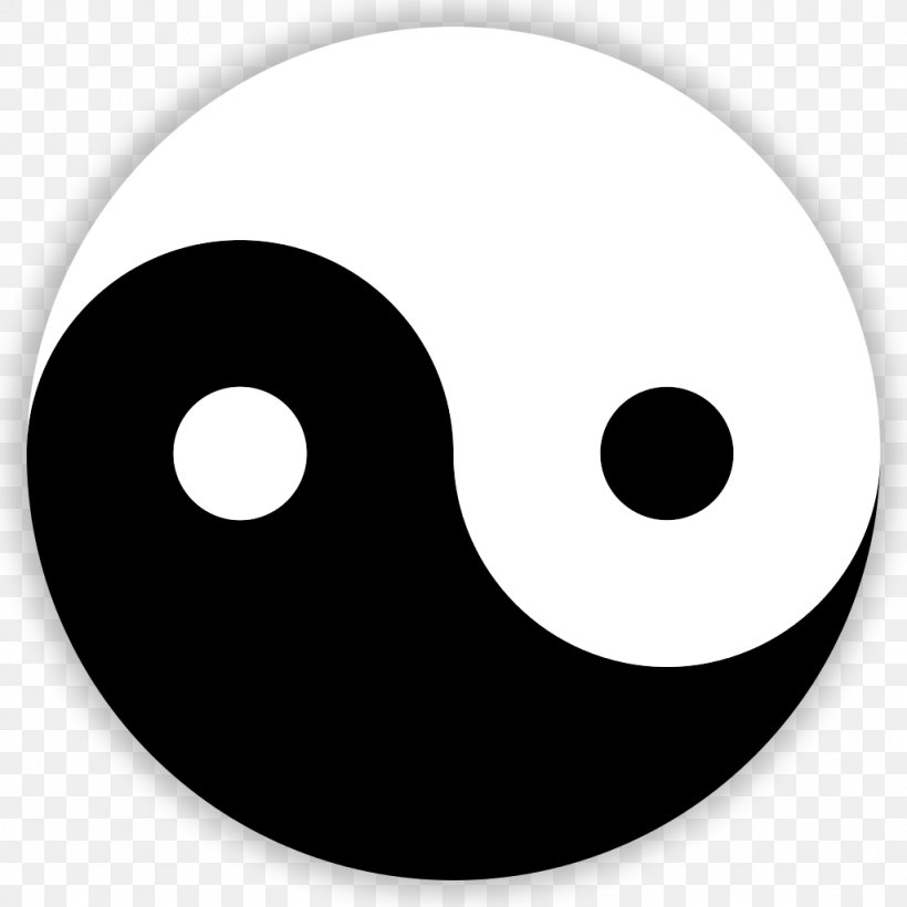 Yin And Yang Taijitu Symbol Public Domain Tao, PNG, 1024x1024px, Yin And Yang, Black And White, Crop Circle, Drawing, Public Domain Download Free