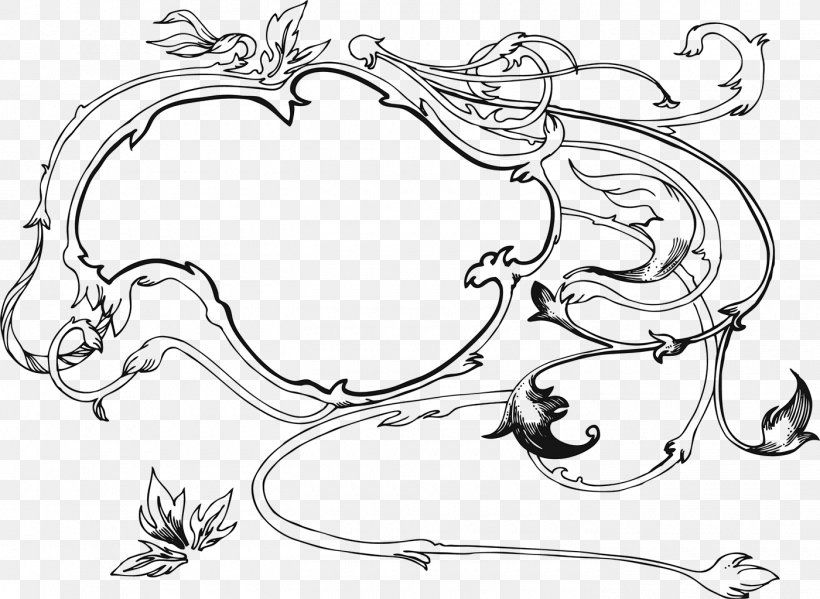 Black And White Line Art Clip Art, PNG, 1400x1023px, Black And White, Artwork, Black, Body Jewelry, Drawing Download Free