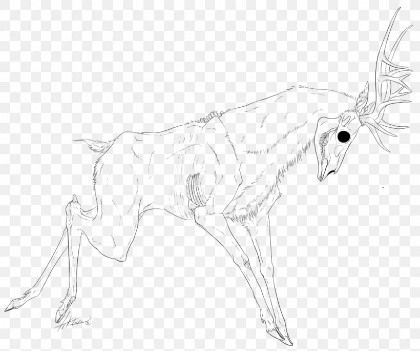 Canidae Hare Deer Drawing Sketch, PNG, 1095x914px, Canidae, Arm, Artwork, Black And White, Carnivoran Download Free