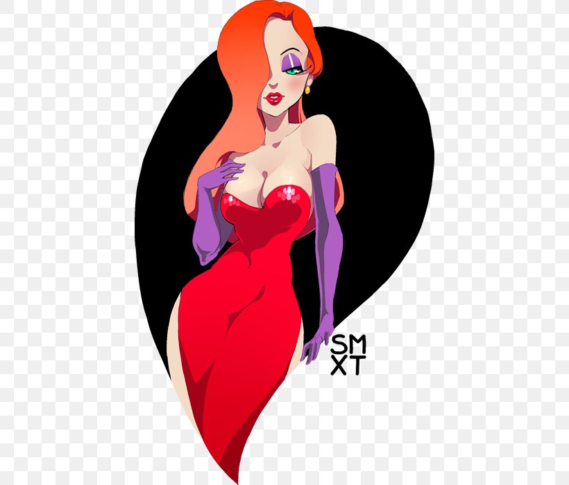 Jessica Rabbit Who Censored Roger Rabbit? Cartoon, PNG, 432x700px, Watercolor, Cartoon, Flower, Frame, Heart Download Free