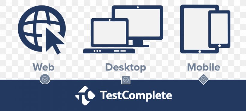 TestComplete Test Automation Software Testing Computer Software Graphical User Interface Testing, PNG, 900x407px, Testcomplete, Area, Automation, Blue, Brand Download Free