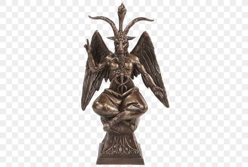 Baphomet Church Of Satan Statue Horned God Wicca, PNG, 555x555px, Baphomet, Artifact, Bronze, Bronze Sculpture, Church Of Satan Download Free