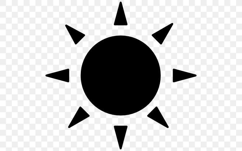 Sunlight Symbol, PNG, 512x512px, Sunlight, Area, Black, Black And White, Creative Market Download Free