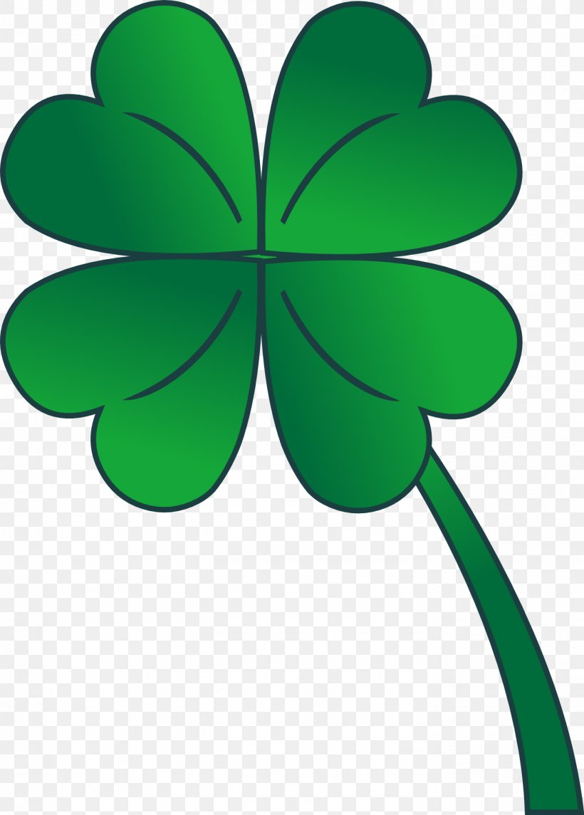 Four-leaf Clover Shamrock Saint Patricks Day Clip Art, PNG, 1375x1920px, Fourleaf Clover, Clover, Drawing, Flowering Plant, Free Content Download Free
