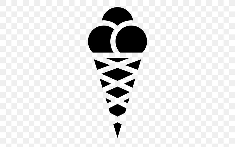 Ice Cream Cones Crêpe, PNG, 512x512px, Ice Cream Cones, Black, Black And White, Brand, Cone Download Free