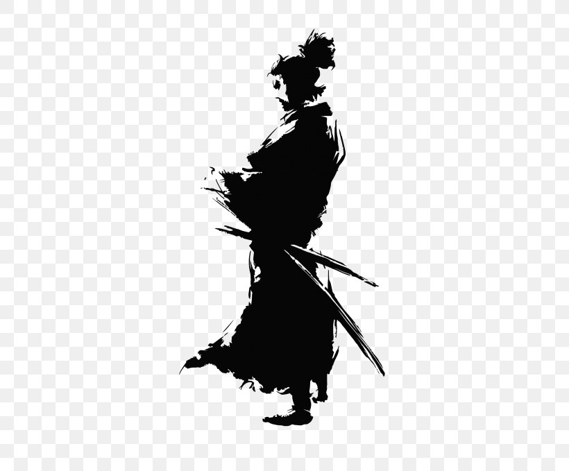 Samurai Clip Art Transparency, PNG, 481x679px, Samurai, Art, Black, Black And White, Costume Design Download Free