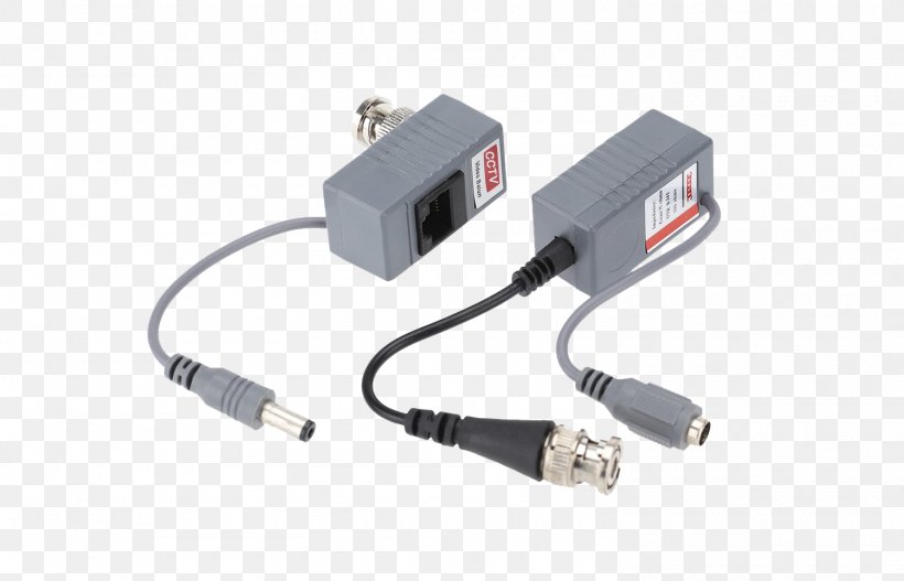 BNC Connector Category 5 Cable Power Over Ethernet Balun Twisted Pair, PNG, 1500x965px, Bnc Connector, Adapter, Balun, Battery Charger, Cable Download Free