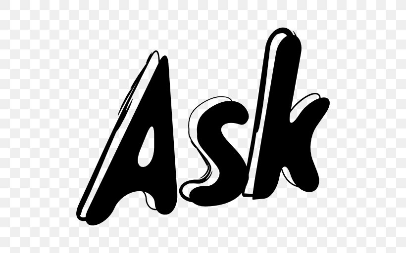 Logo Ask.com Ask.fm, PNG, 512x512px, Logo, Askcom, Askfm, Black, Black And White Download Free