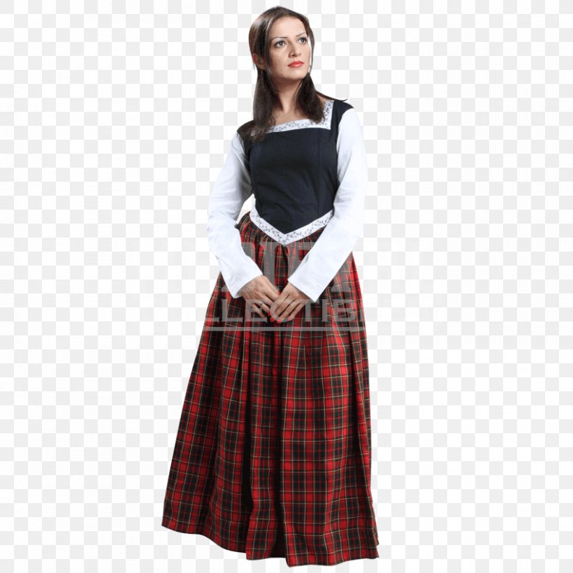 Tartan Kilt Full Plaid Skirt Dress, PNG, 850x850px, Tartan, Clothing, Costume, Day Dress, Dress Download Free