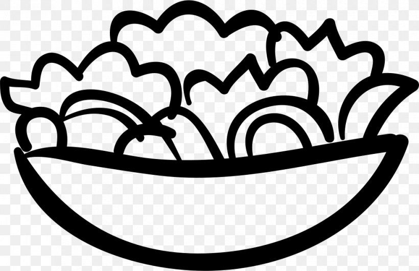 Caesar Salad Lettuce Clip Art Food, PNG, 980x634px, Caesar Salad, Blackandwhite, Bowl, Chicken Salad, Chinese Chicken Salad Download Free