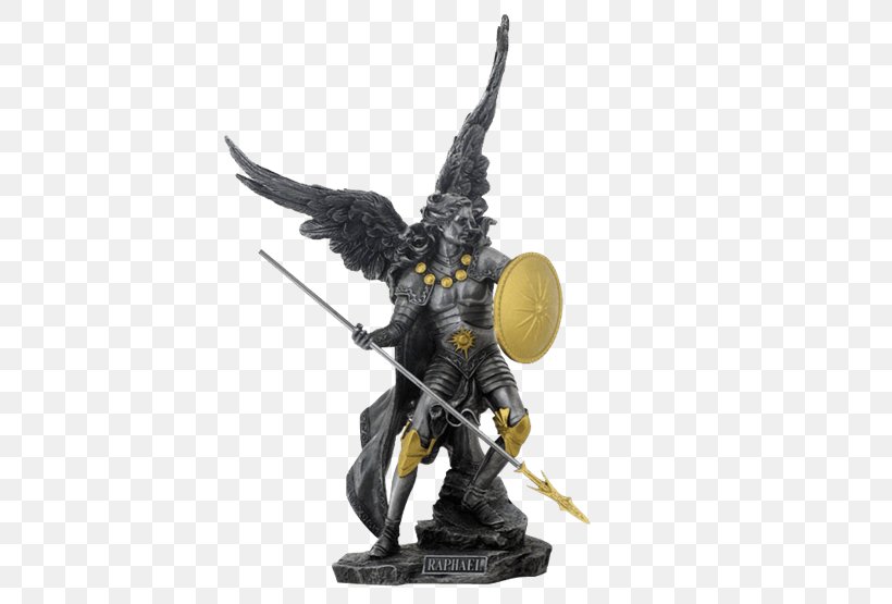 Michael Gabriel Statue Raphael Archangel, PNG, 555x555px, Michael, Action Figure, Angel, Archangel, Figurine Download Free
