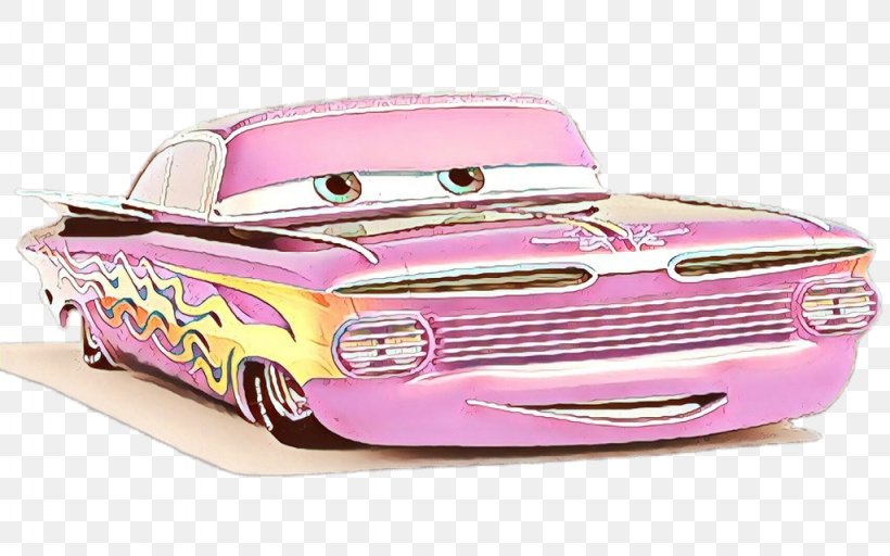Motor Vehicle Pink Car Model Car Vehicle, PNG, 1024x640px, Cartoon, Automotive Exterior, Bumper, Car, Chevrolet Download Free