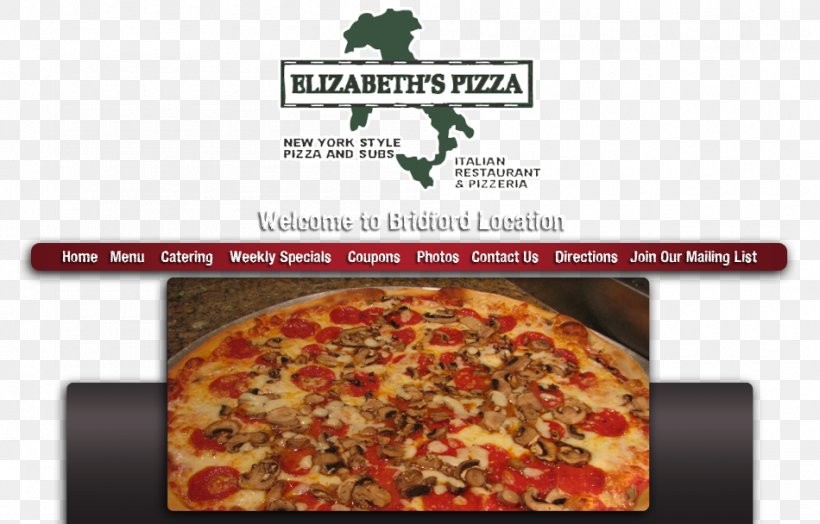 Sicilian Pizza Elizabeth's Pizza Italian Restaurant Hamburger Italian Cuisine, PNG, 950x608px, Sicilian Pizza, Cuisine, Dish, European Food, Food Download Free