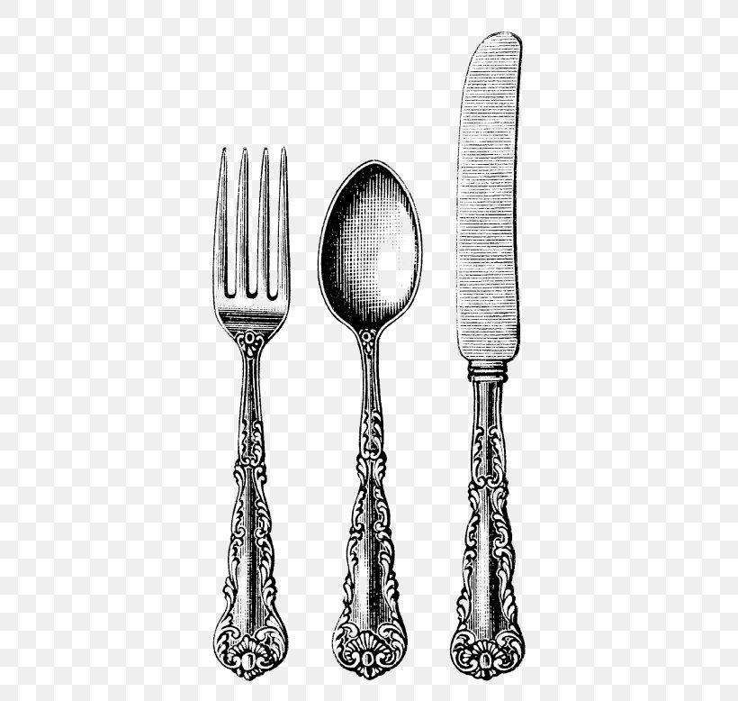 Knife Fork Cutlery Spoon Clip Art, PNG, 392x778px, Knife, Black And White, Cutlery, Drawing, Fork Download Free