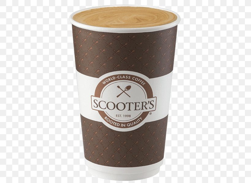 Scooter's Coffee Latte Cafe Cappuccino, PNG, 600x600px, Coffee, Cafe, Cafe Au Lait, Cappuccino, Coffee Cup Download Free