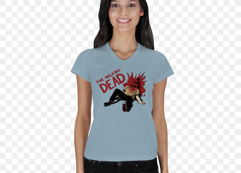 T-shirt Shoulder Sleeve The Walking Dead Bluza, PNG, 522x589px, Tshirt, Bluza, Clothing, Joint, Neck Download Free