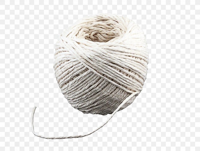 Thread Wool White Twine Rope, PNG, 2100x1584px, Watercolor, Beige, Hardware Accessory, Paint, Rope Download Free