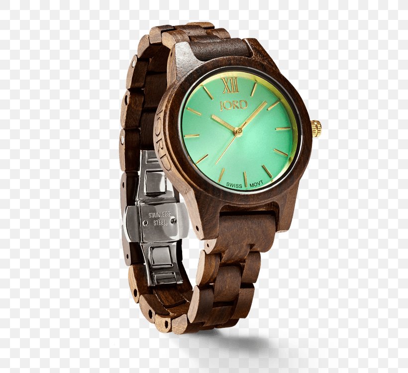 Watch Jord Strap Clock Wood, PNG, 590x750px, Watch, Blue, Bracelet, Brand, Brown Download Free
