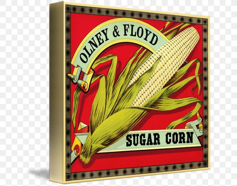 Corn On The Cob Sweet Corn Vintage Label Art, PNG, 650x644px, Corn On The Cob, Art, Blanket, Commodity, Corn Download Free