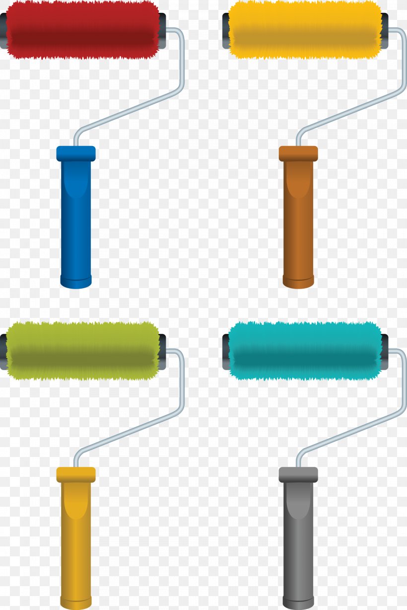 Paint Rollers Paintbrush, PNG, 2337x3500px, Paint Rollers, Brush, Color, Drawing, Hardware Download Free