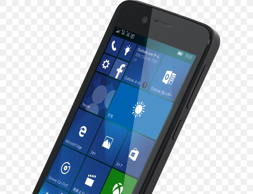 Smartphone Feature Phone Freetel KATANA 01 Windows 10 Mobile Cortana, PNG, 611x629px, Smartphone, Android, Cellular Network, Communication Device, Cortana Download Free
