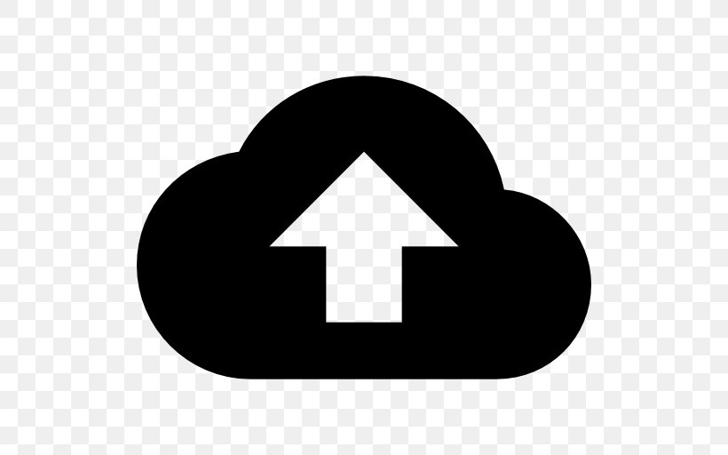 Cloud Computing Upload Web Hosting Service Backup, PNG, 512x512px, Cloud Computing, Area, Backup, Black, Black And White Download Free