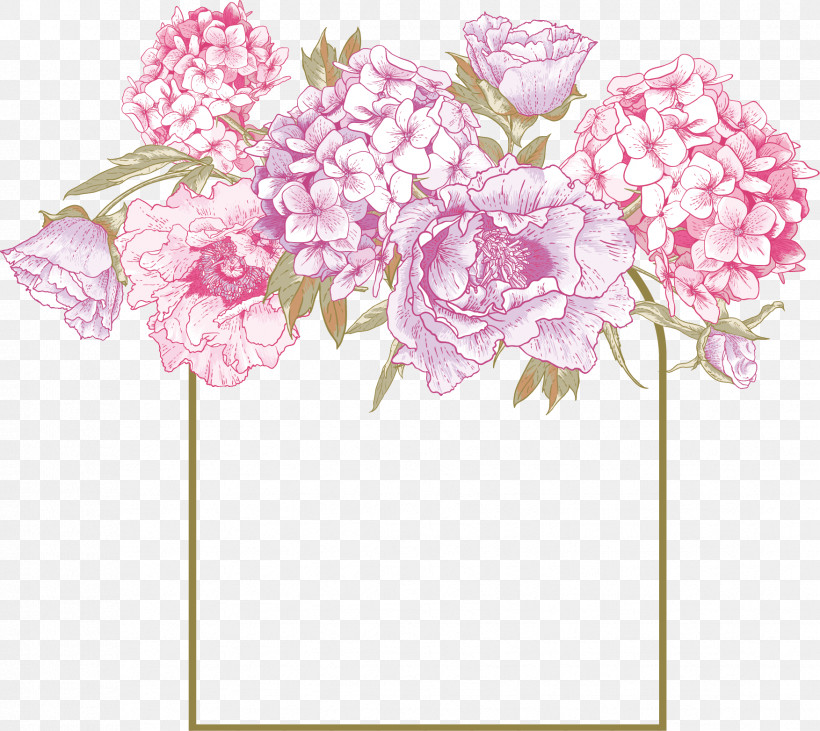 Flower Rectangle Frame Floral Rectangle Frame, PNG, 1753x1564px, Flower Rectangle Frame, Bouquet, Cornales, Cut Flowers, Dendrobium Download Free