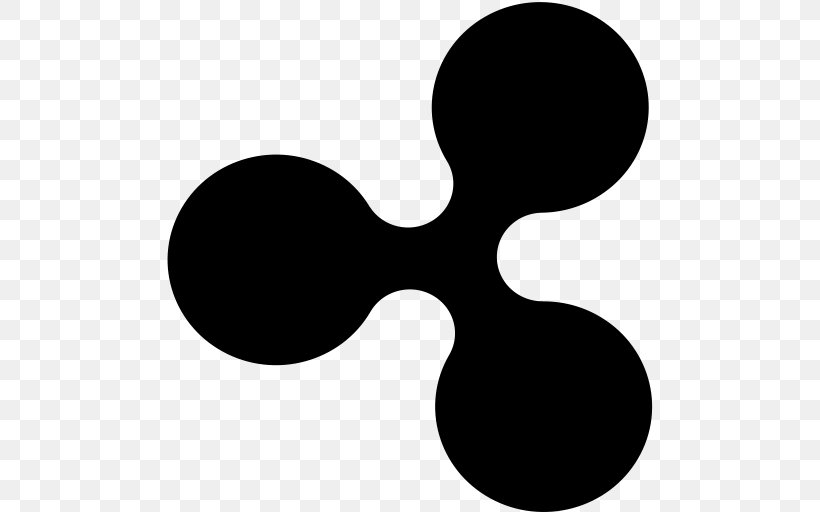Ripple Cryptocurrency, PNG, 512x512px, Ripple, Black, Black And White, Cryptocurrency, Logo Download Free