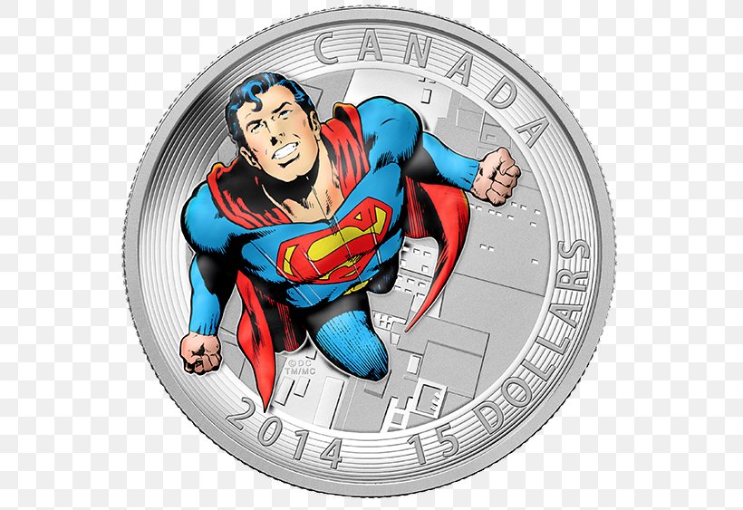 Superman Canada Silver Coin Comic Book, PNG, 575x563px, Superman, Batman V Superman Dawn Of Justice, Canada, Canadian Silver Maple Leaf, Coin Download Free