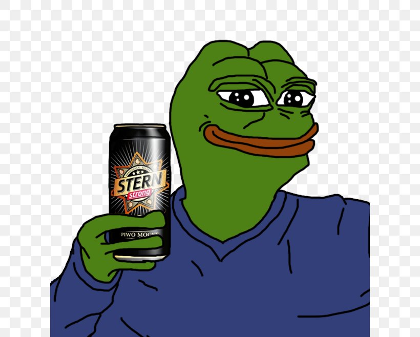 Beer Us Amphibian Pepe The Frog, PNG, 624x658px, Beer, Amphibian, Cartoon, Character, Fictional Character Download Free