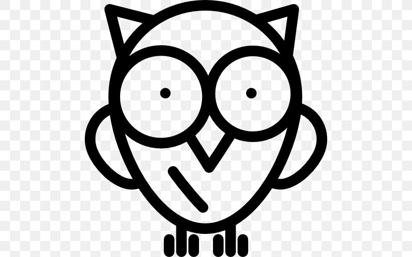 Owl, PNG, 512x512px, Owl, Black And White, Face, Facial Expression, Happiness Download Free