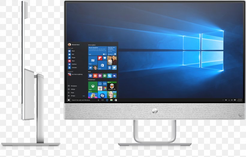 HP Pavilion Dell All-in-One Desktop Computers Hewlett-Packard, PNG, 1002x641px, Hp Pavilion, Allinone, Computer, Computer Monitor, Computer Monitor Accessory Download Free