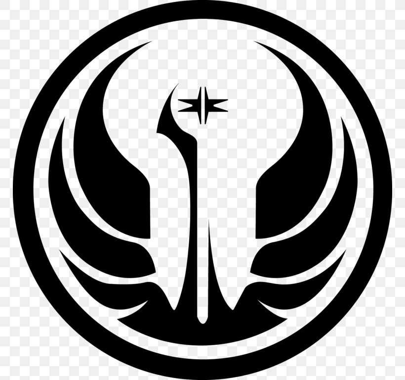 Star Wars: The Old Republic Galactic Republic Jedi Galactic Empire, PNG, 768x768px, Star Wars The Old Republic, Area, Artwork, Black And White, Brand Download Free