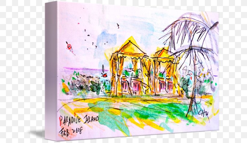 Watercolor Painting Amusement Park Art, PNG, 650x476px, Painting, Amusement Park, Art, Artwork, Child Download Free