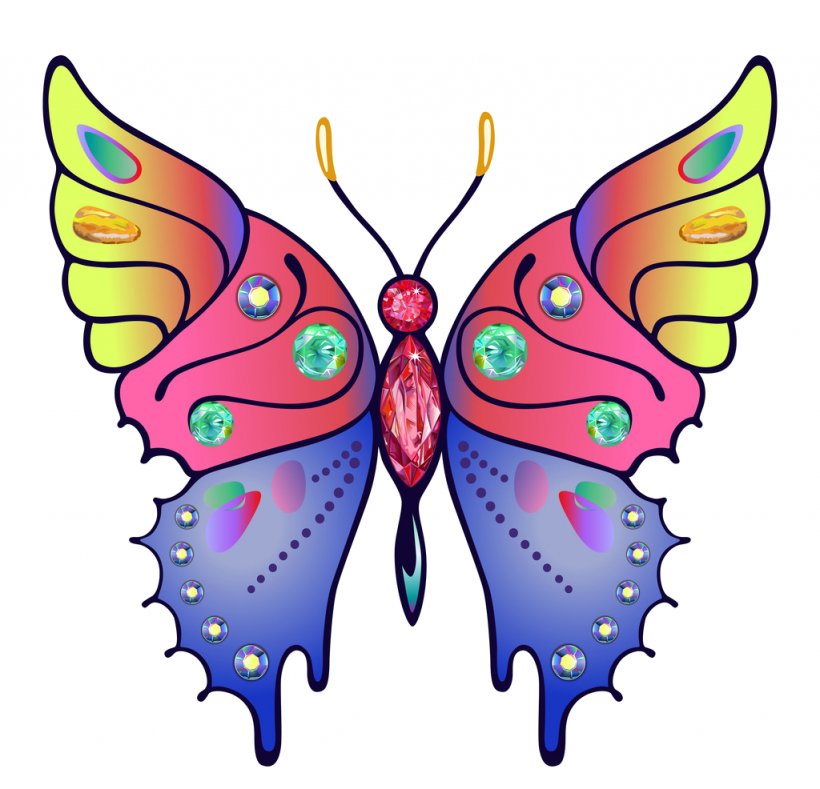Butterfly Papillon Dog Color Clip Art, PNG, 1024x986px, Butterfly, Art, Artwork, Brush Footed Butterfly, Butterflies And Moths Download Free