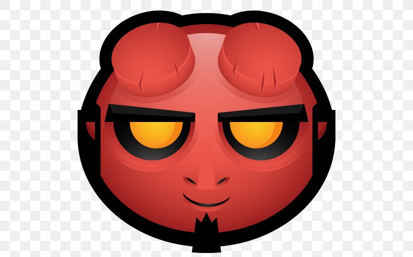 Hellboy Smiley Avatar, PNG, 512x512px, Hellboy, Avatar, Devil, Emoticon, Eyewear Download Free