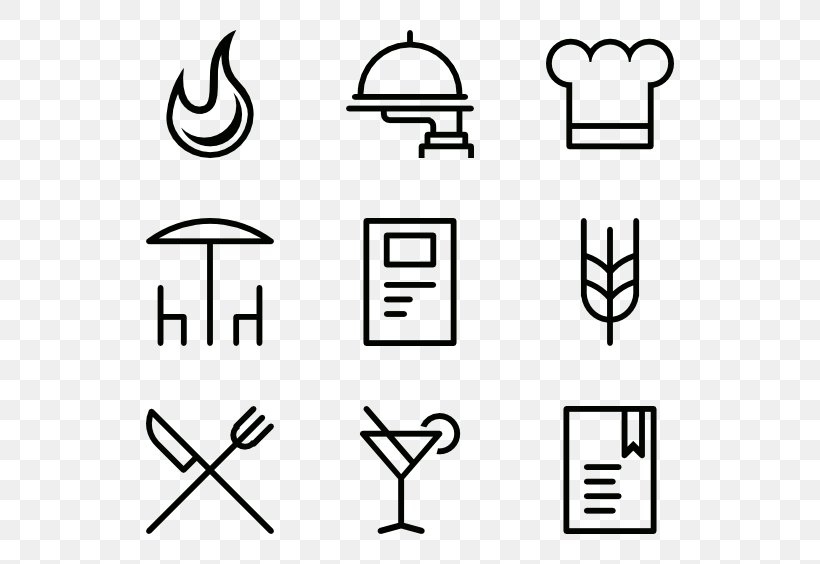 Restaurant, PNG, 600x564px, Icon Design, Area, Black, Black And White, Brand Download Free