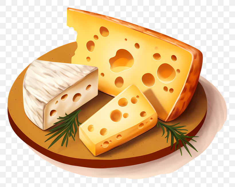 Cheese Board - Delicious Yellow Cheese Platter PNG