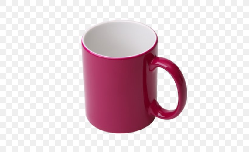 Coffee Cup Mug Purple Fuchsia, PNG, 500x500px, Coffee Cup, Chameleons, Color, Cup, Drinkware Download Free
