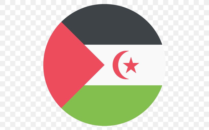 Flag Of Western Sahara Emoji, PNG, 512x512px, Western Sahara, Area, Brand, Emoji, Flag Download Free